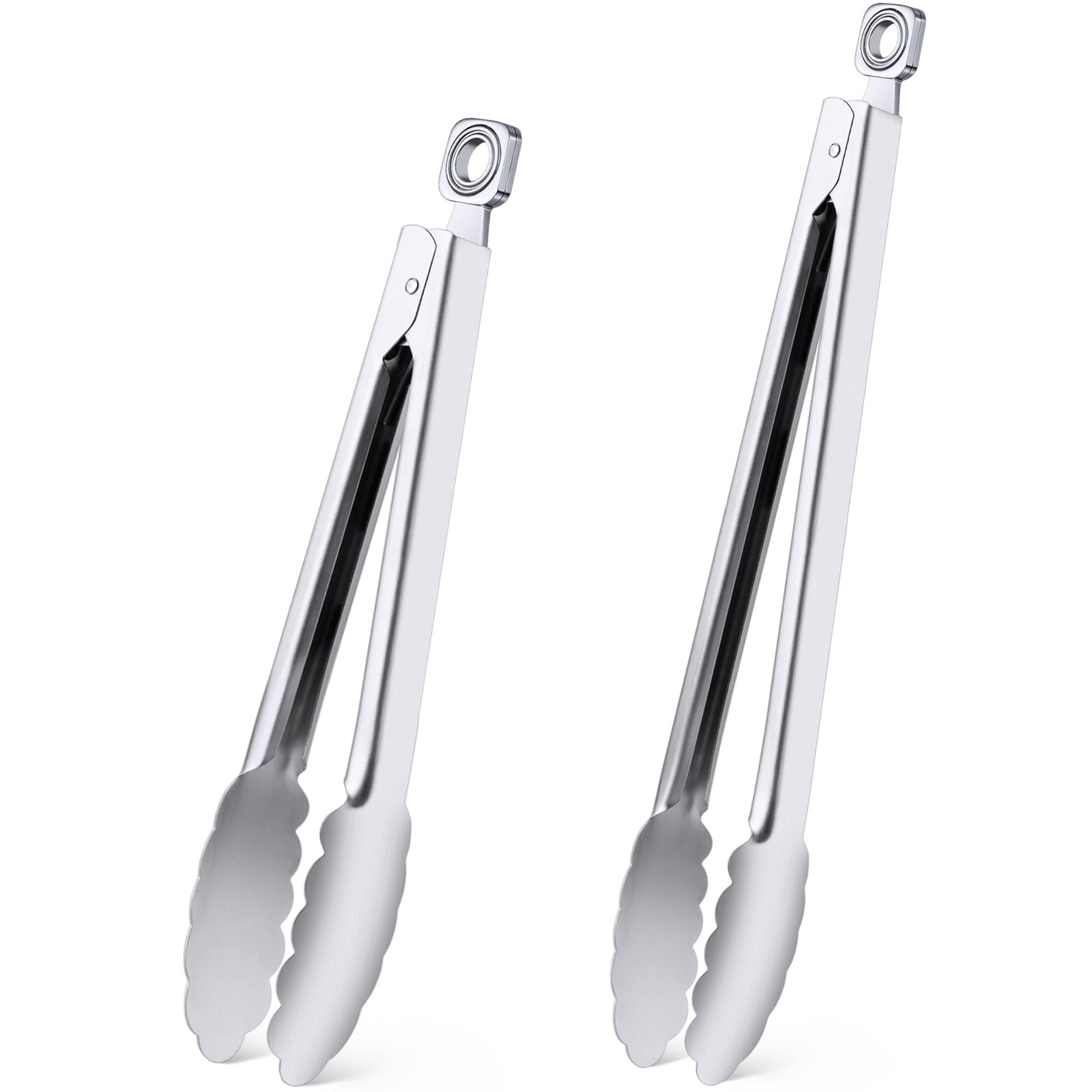 Kitchen Tongs for Cooking 9 Inch & 12 Inch Heat Resistant Stainless Steel