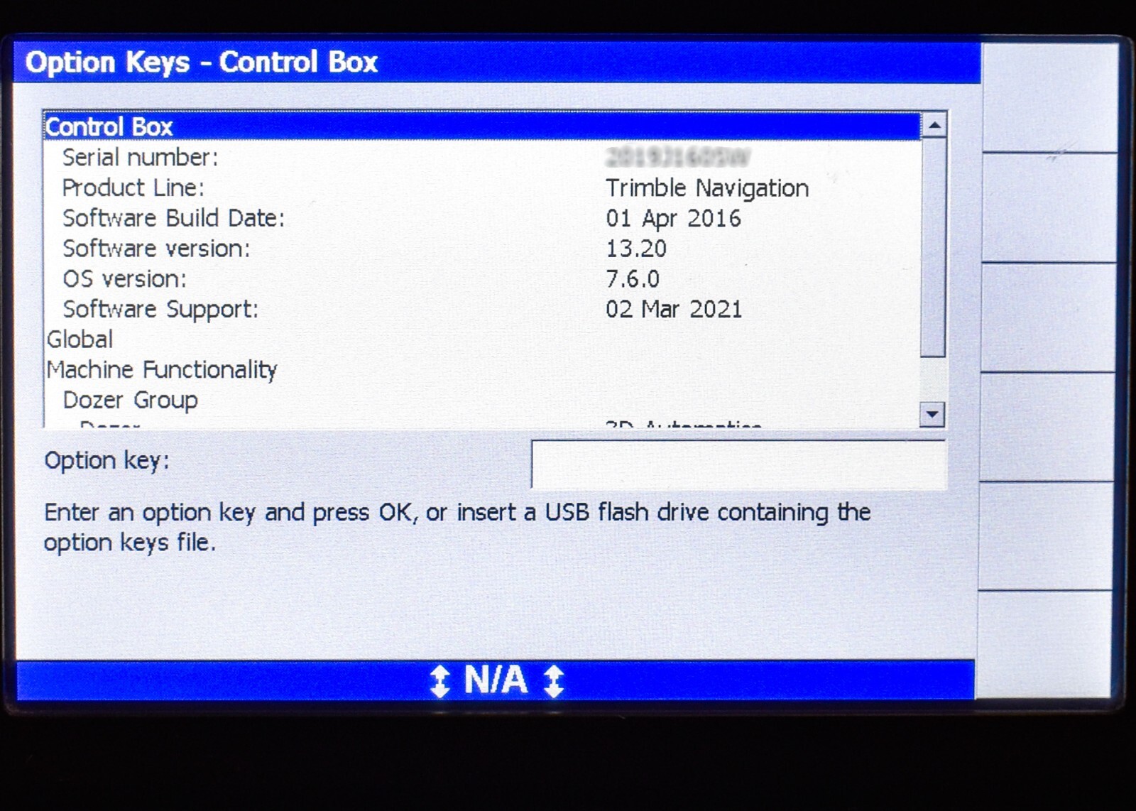 Trimble GCS900 CB460 3D Dozer Automatics Machine Control Display, CAT Accugrade