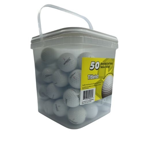 50 Titleist Mix Near Mint Used Golf Balls AAAA *In a Free Bucket!*SALE!
