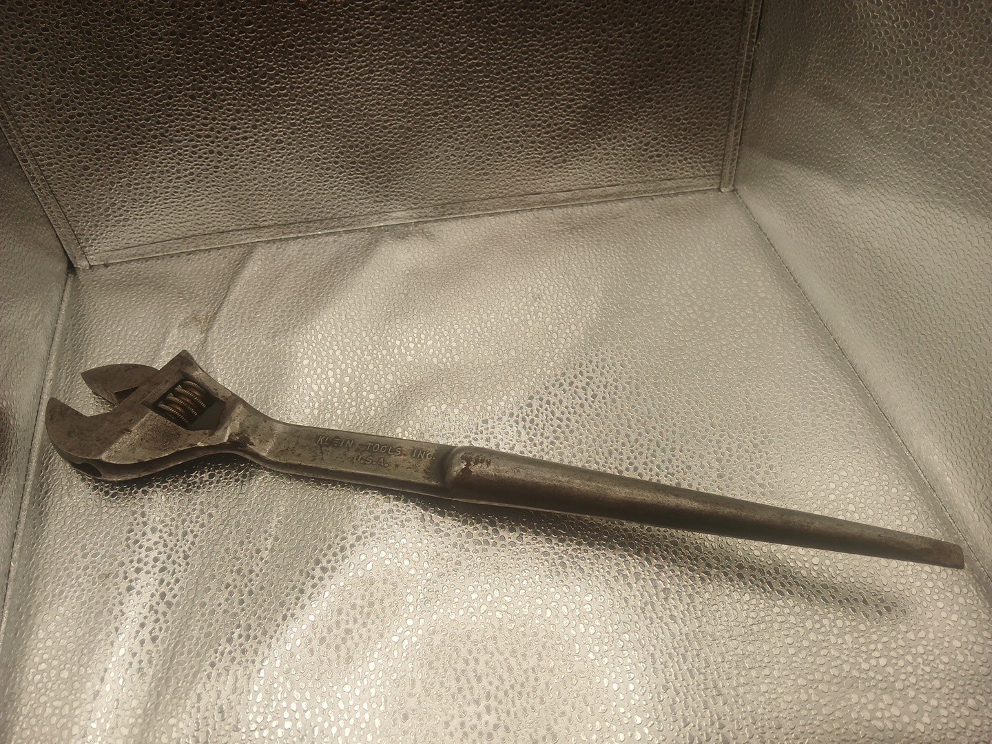 Klein Tools 1-1/4” Open End Spud Wrench with 3/4” Offset 3212-H USA Ironworker