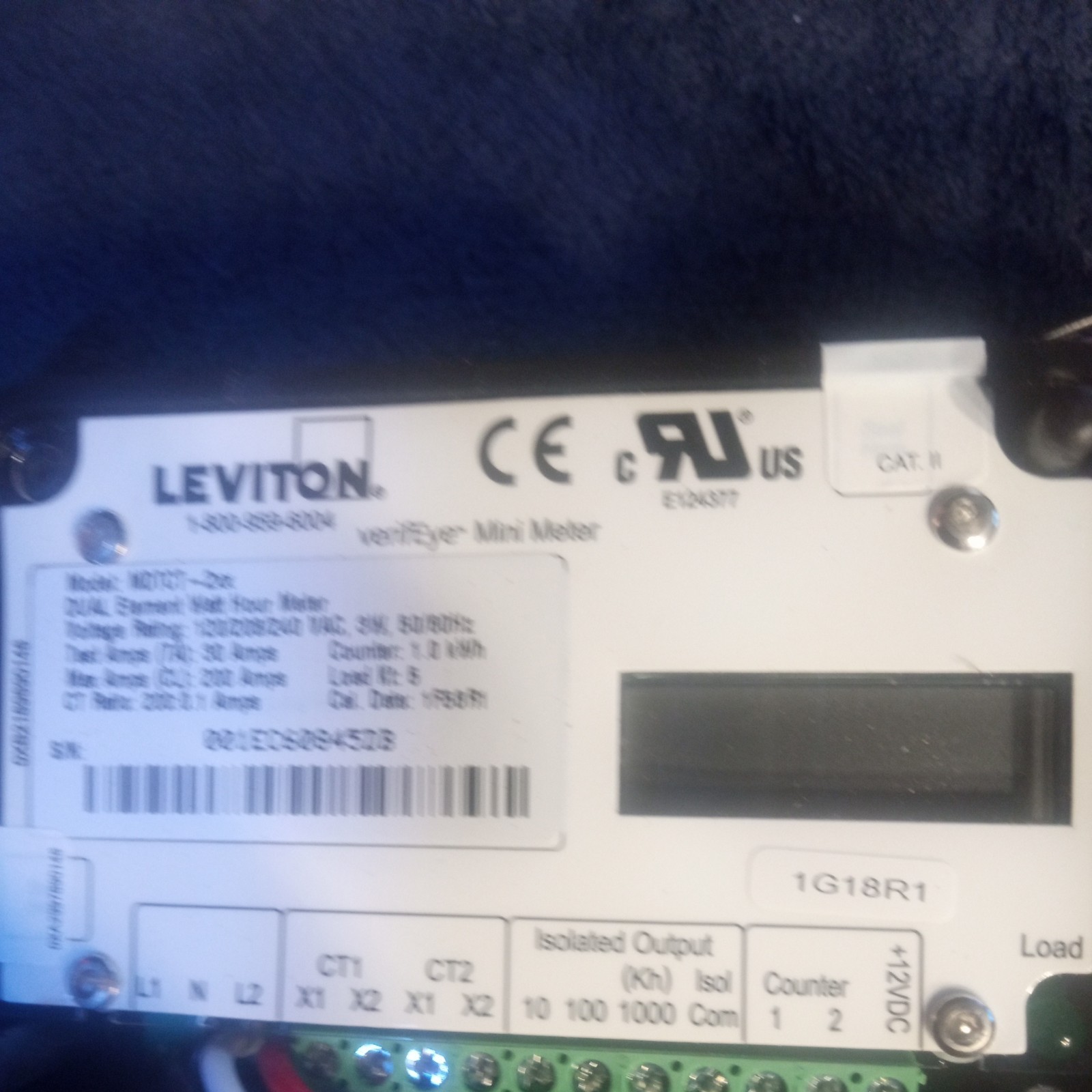 NEW Leviton MDTCT-2NC Smart Meter