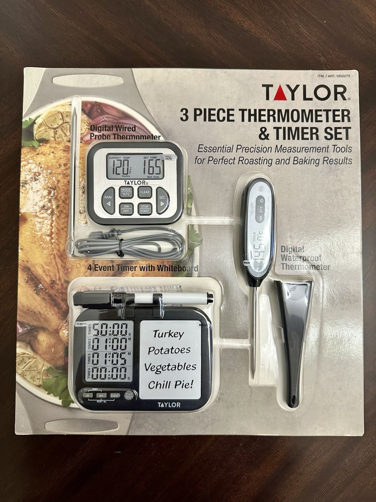 Taylor 3 Piece Thermometer & Timer Set