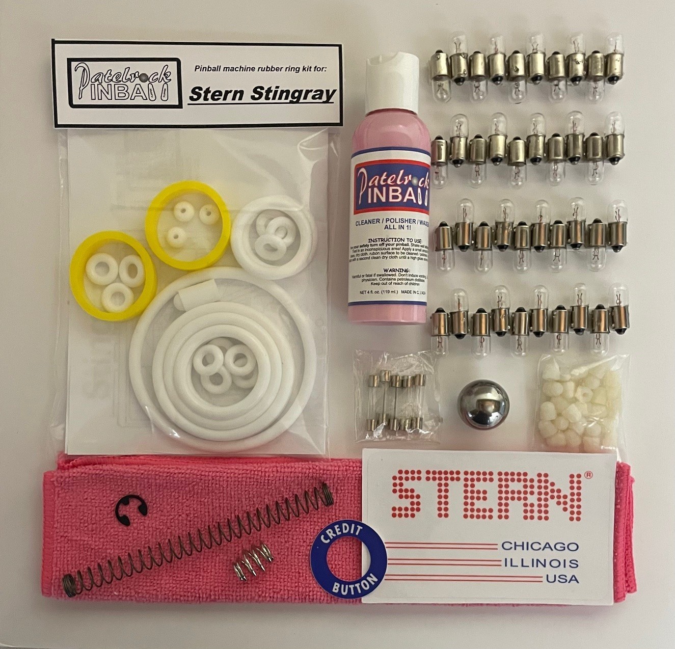 1977 Stern Stingray Pinball Machine Maintenance Tune Up Kit