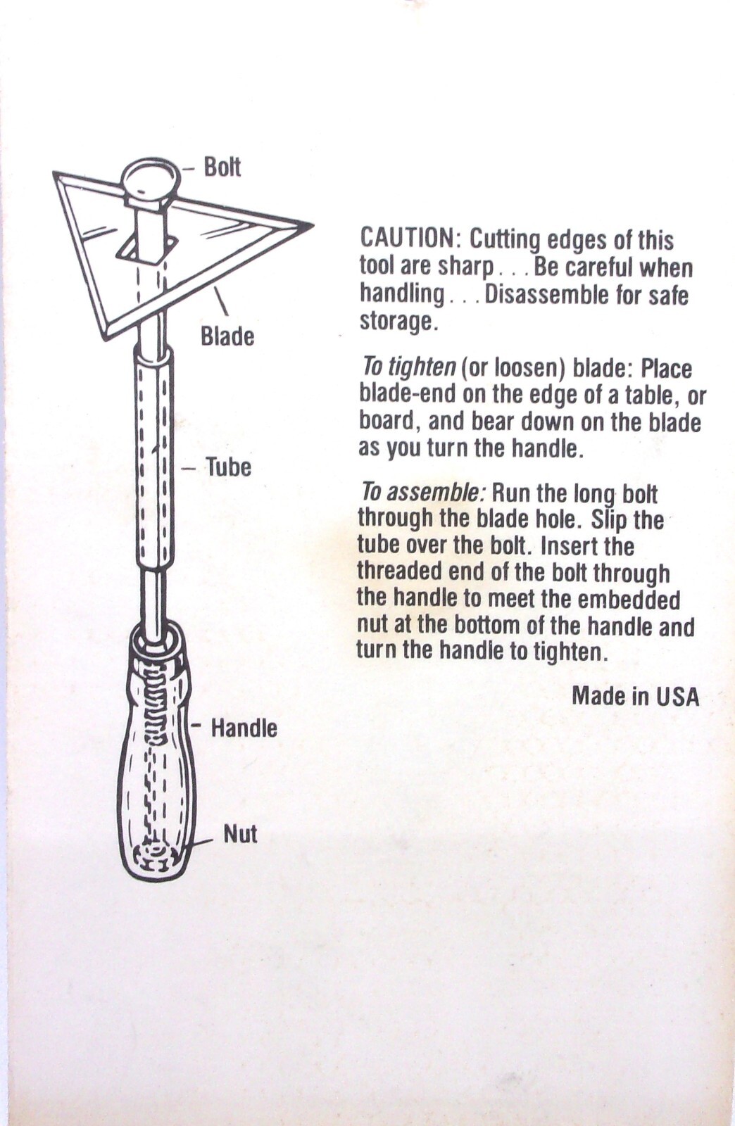 Warner - 2-1/2" Triangle Scraper Blade #826