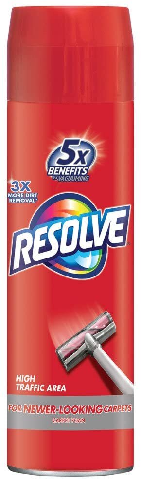 Resolve High Traffic Carpet Foam, Cleans Freshens Softens & Removes Stain - 22oz