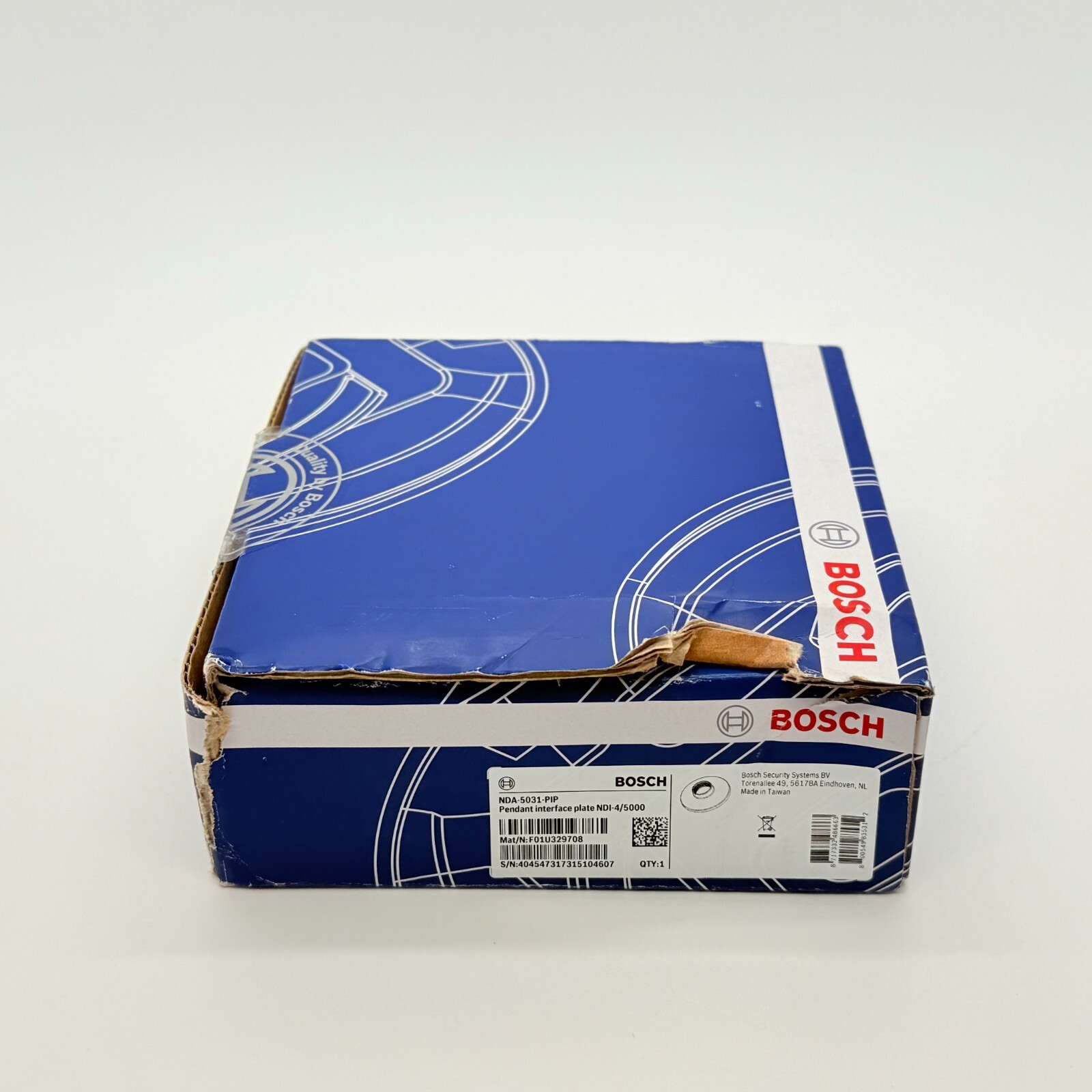 Bosch NDA-5031-PIP Pendant Interface Mounting Plate NDI-4/5000 White