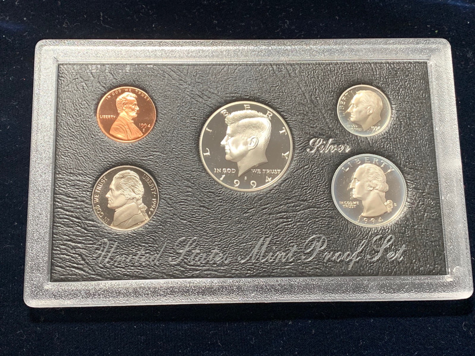 1994 US Mint Silver Proof Set 5 Piece Silver Set