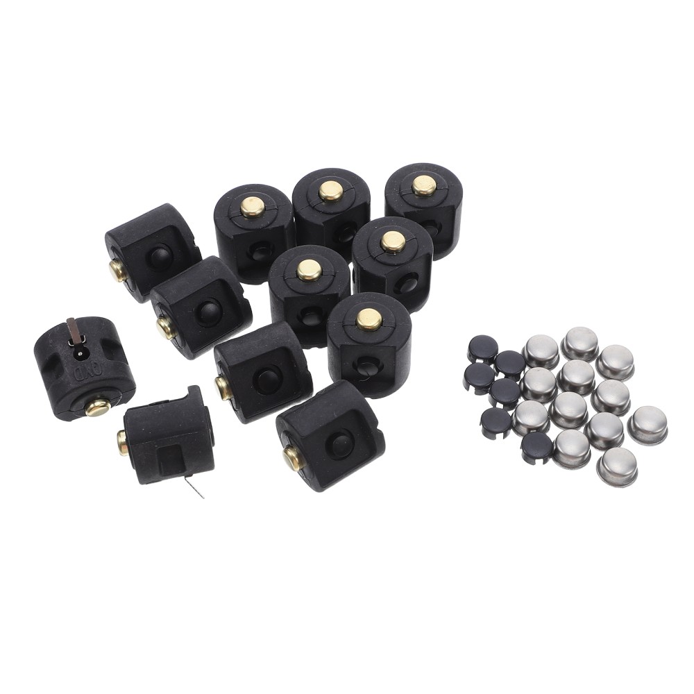 12 Sets Boot Cover for Push Button Switch Flashlight Soft End Cap