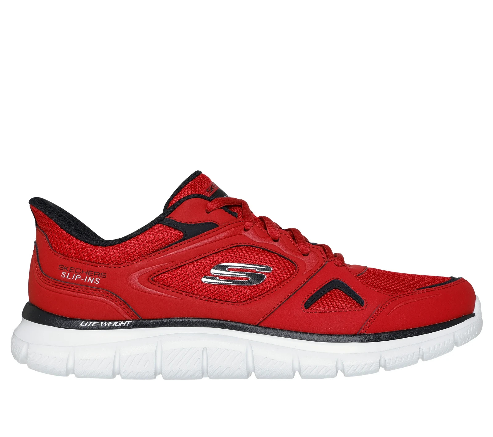 Skechers Shoes Men's Sport Slip Ins Track Comfort Casual Memory Foam Red 233039