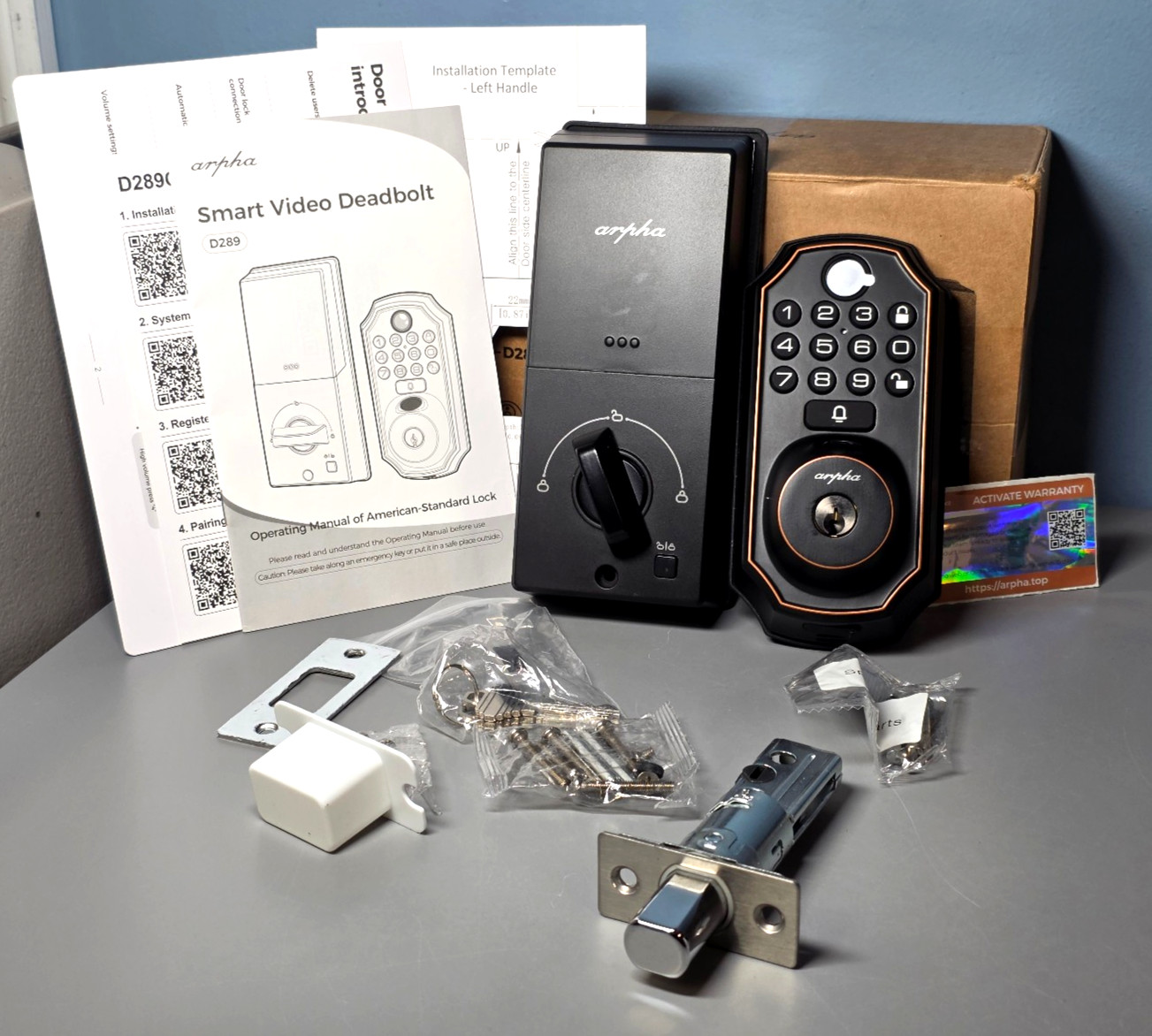 Arpha Video Doorbell Deadbolt Smart Lock Smart Home D289C
