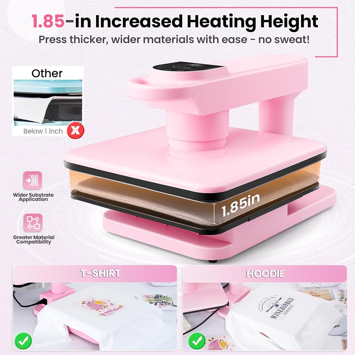 15"x15" Automatic Heat Press Machine for T Shirts with Auto Release Swing Away🔥