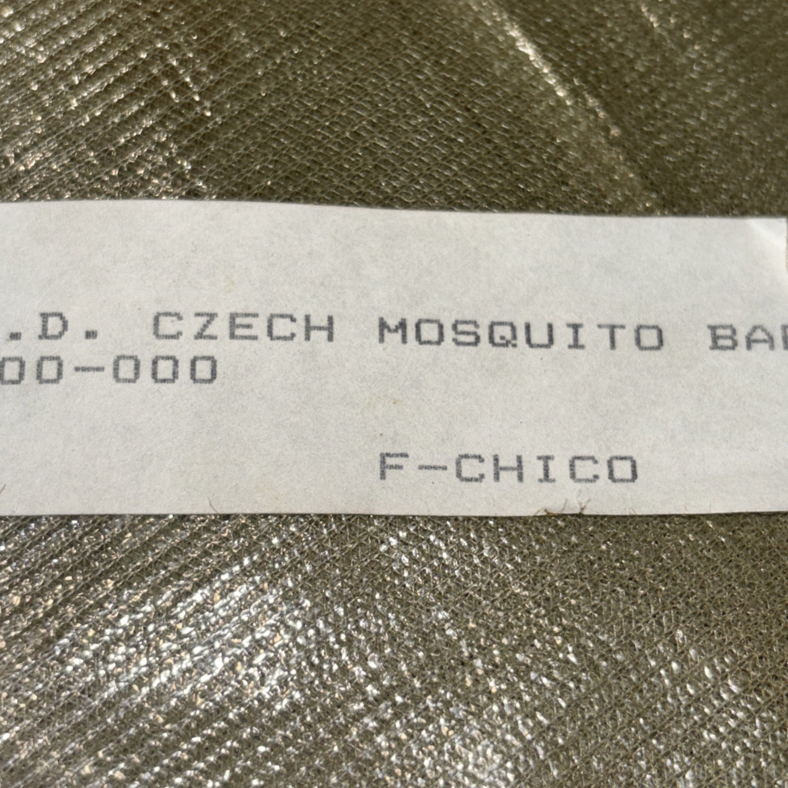Military mosquito bar netting
