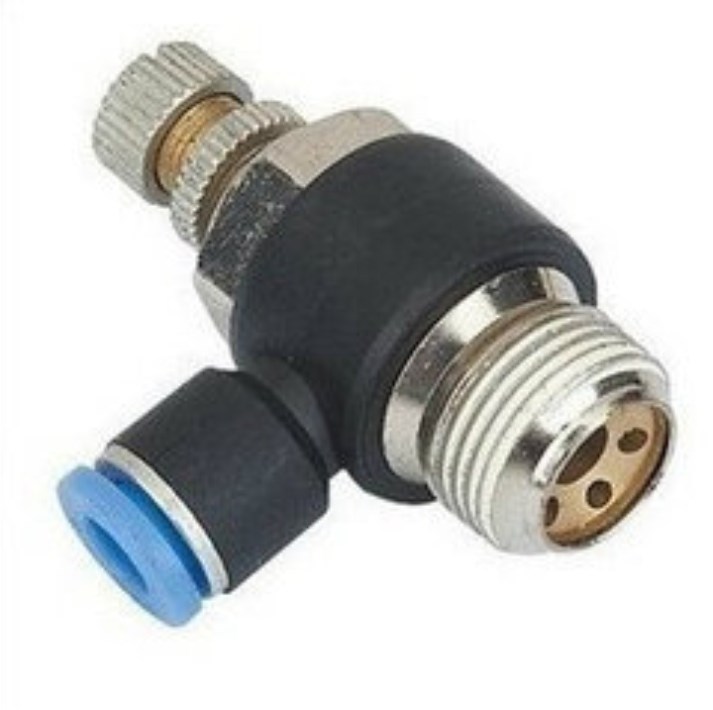 ETSL4-1/4 Pneumatic Throttle Check Valve 1/4" to 4mm Hose