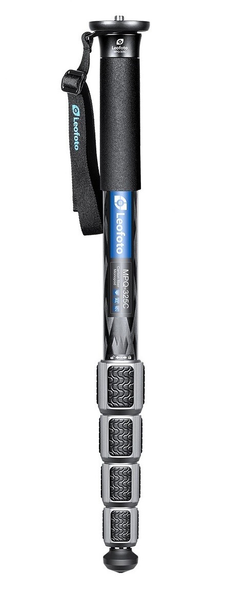 [Leofoto USA] Leofoto MPQ-325C 5-Section CF Monopod Waterproof Leg Locks - Black