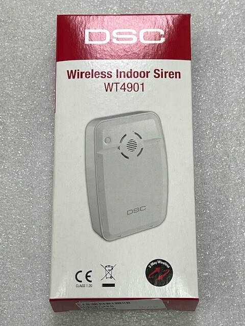 Tyco Security DSC WT4901EU V1.10 EU/EN Wireless Indoor Siren New In Box