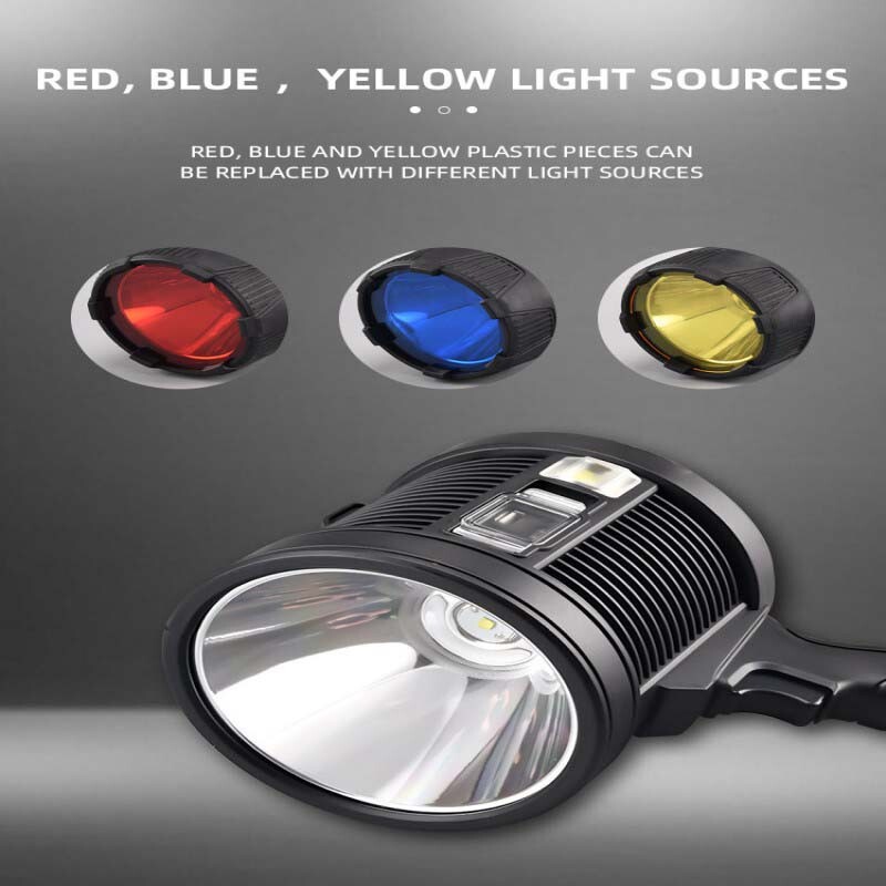 Rechargeable Spotlight Spot Lights Handheld 9000,000 lm Flashlight Lightweight