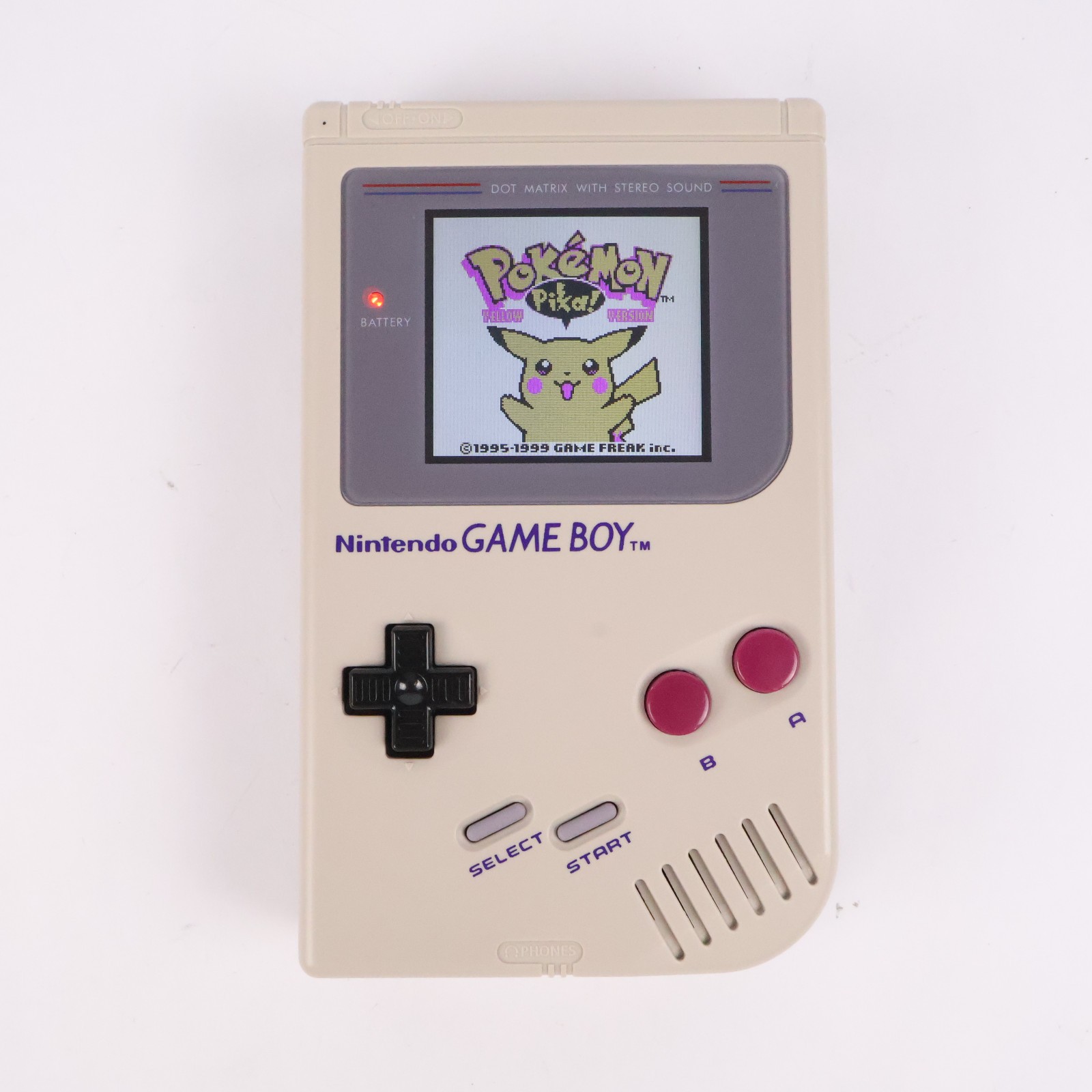 Nintendo Game Boy DMG Original Gray FunnyPlaying LCD Screen Mod Clean OEM