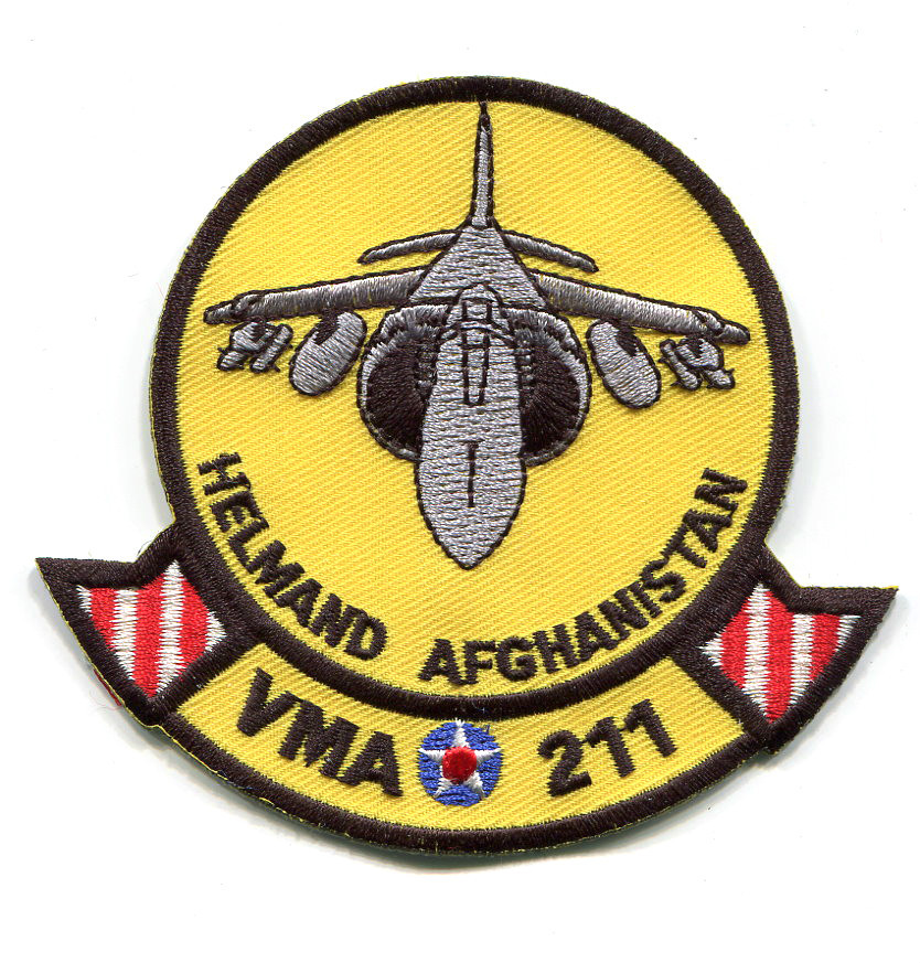 CAMP BASTION USMC AV8B HARRIER JUMP JET SQN VMA 211 SHOULDER SLEEVE INSIGNIA SSI
