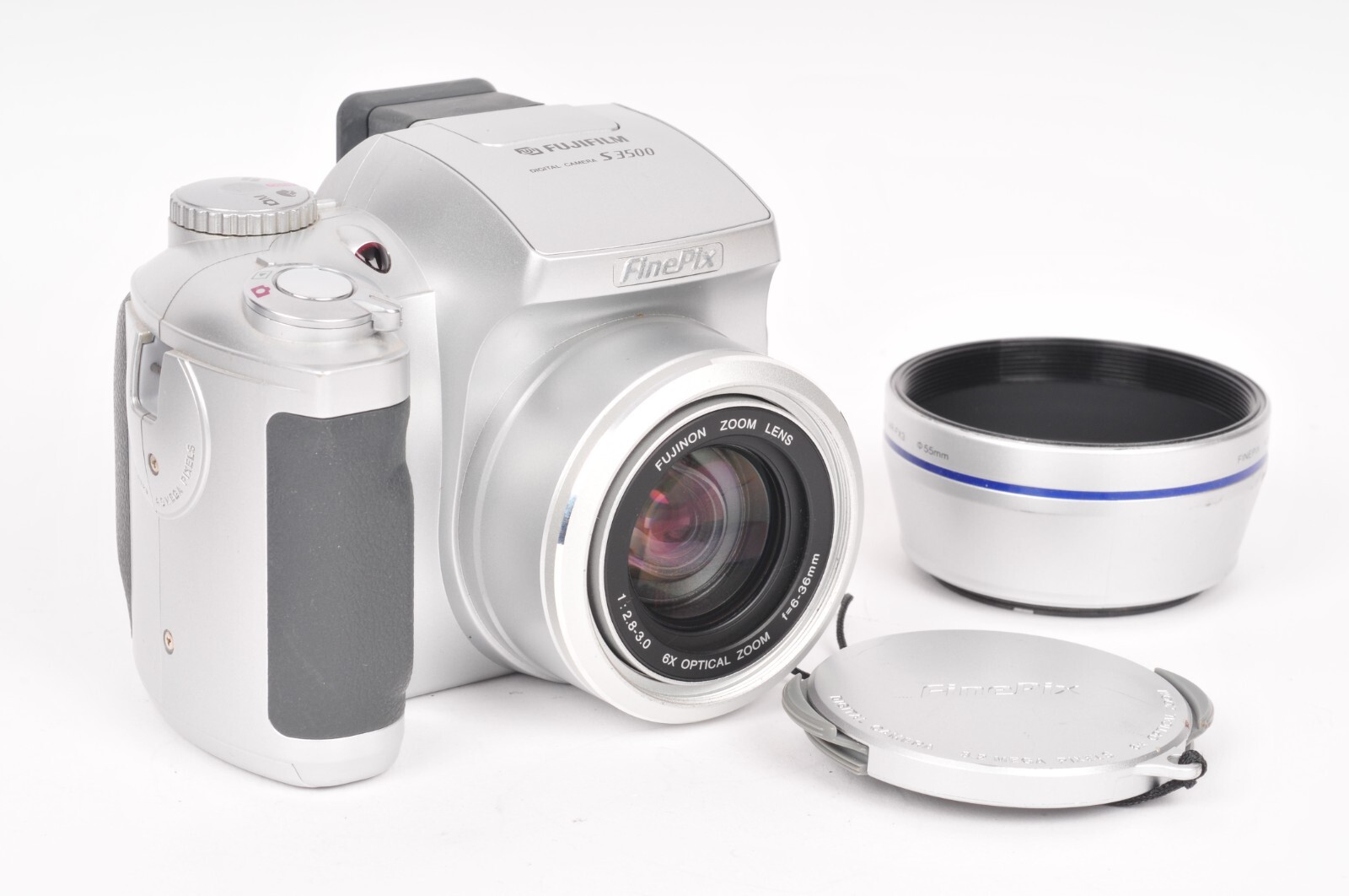 Vintage Fujifilm S3500 4MP CCD Compact Digital Bridge Camera With Manual & Cable