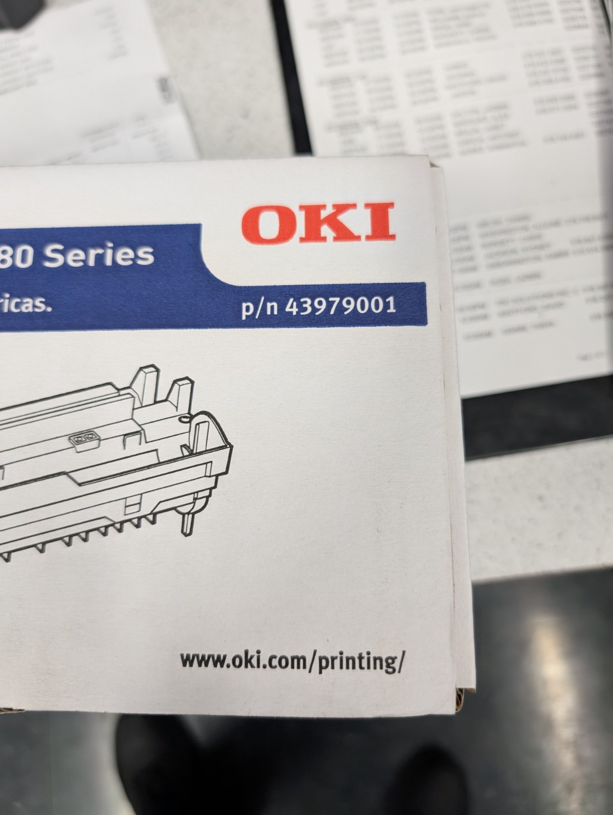 OKI P/N 43979001 Genuine Image Drum B410/B420/B430/MB460/MB470/MB480 Series