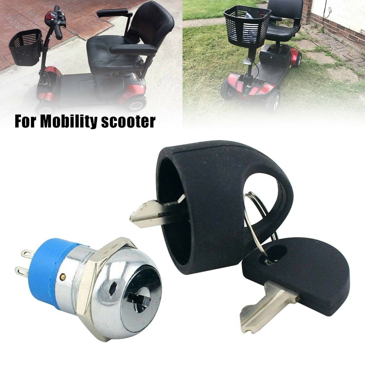 For IGNITION 2 Keys For Pride Spare-Part Set Mobility Scooter Spare Start On/off