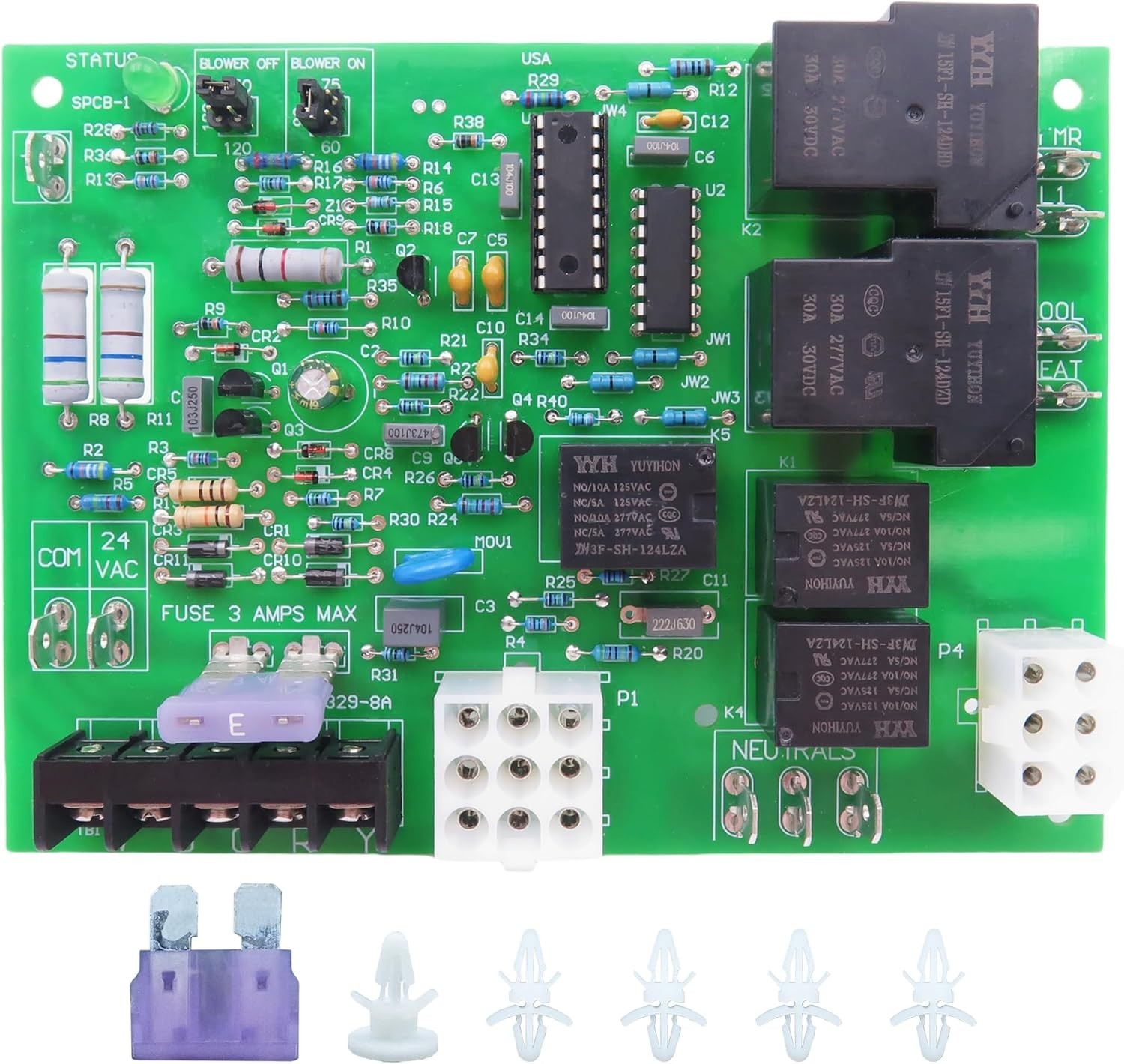 Coleman Evcon Replacement Furnace Control Circuit Board - Compact & Lightweight