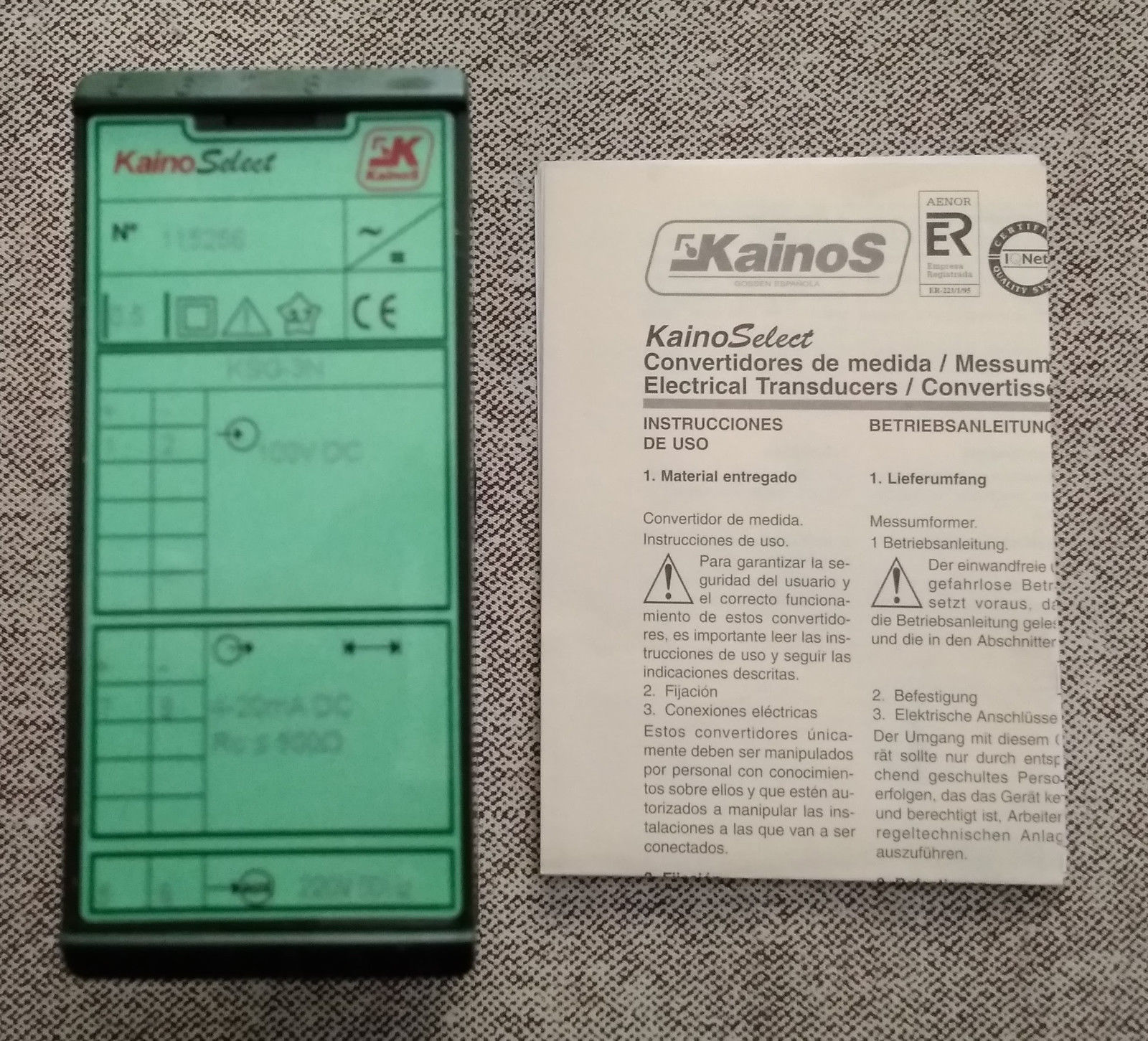 KainoSelect - Electrical Transducers - KSG-3N , AC/DC / NEW