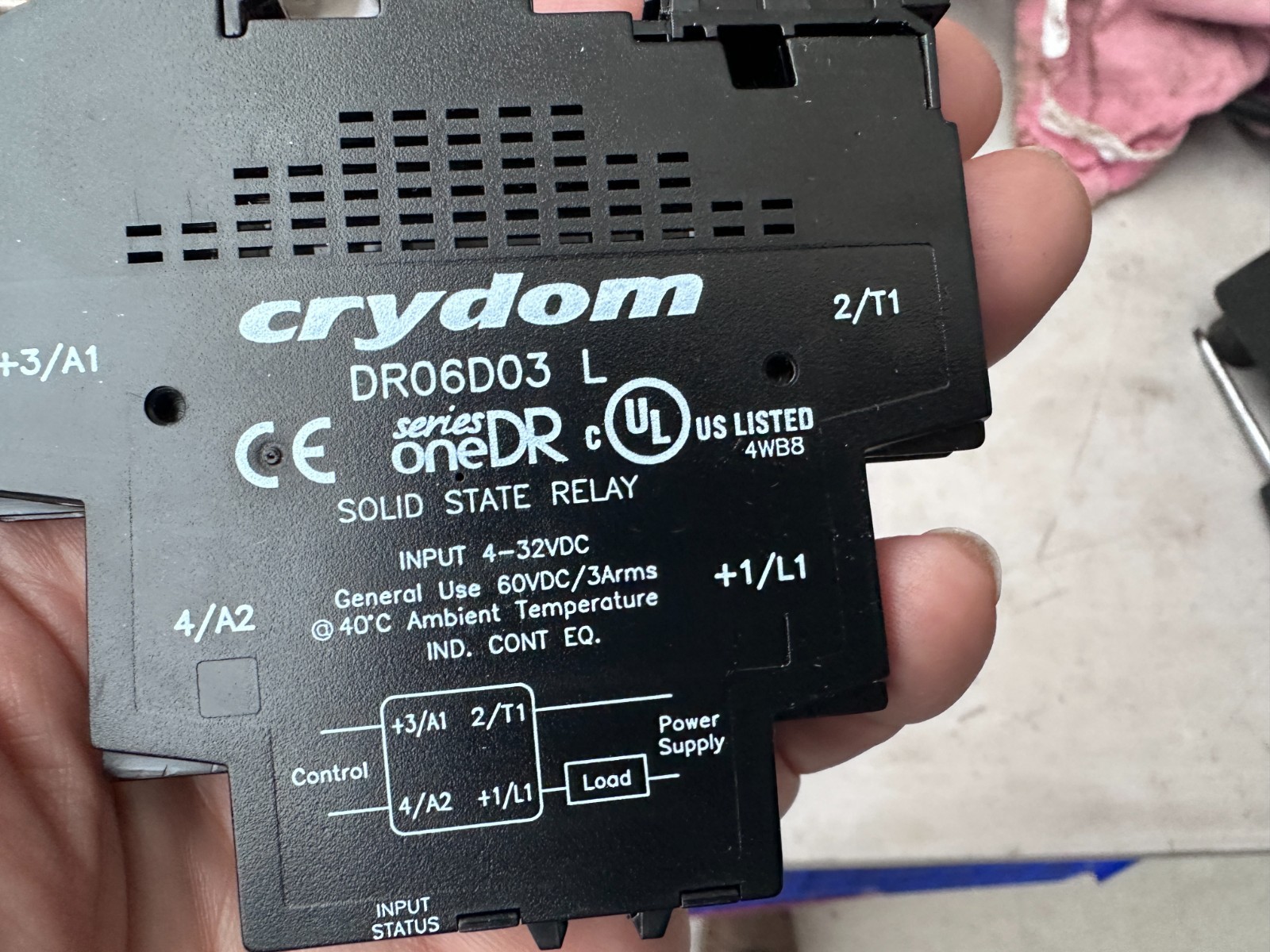Crydom DR06D03 Solid State Relay (Lot of 2)