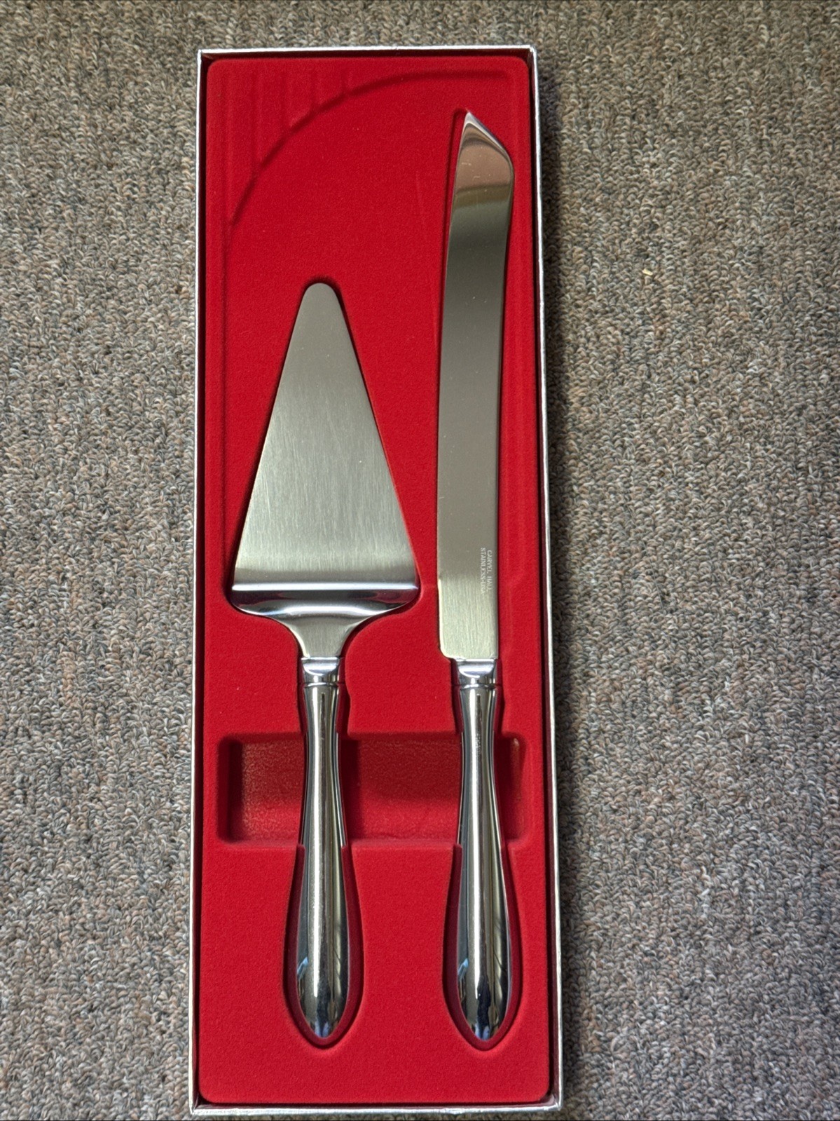 Cake Knife and Server Set Stainless Steel