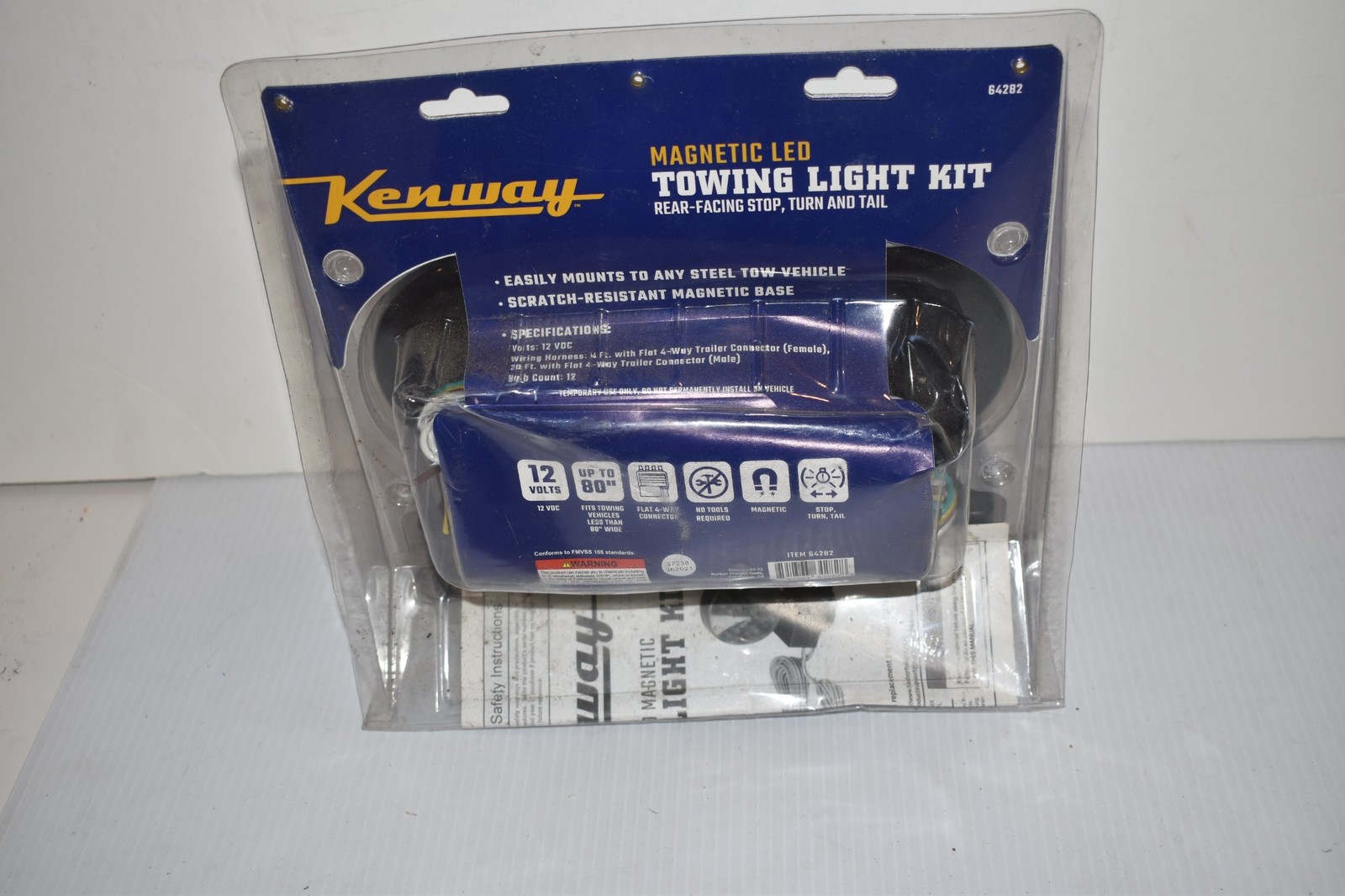 Kenway 64282 Magnetic 12 Ultra Bright Led Towing Light Kit with Wiring- (JGL94)