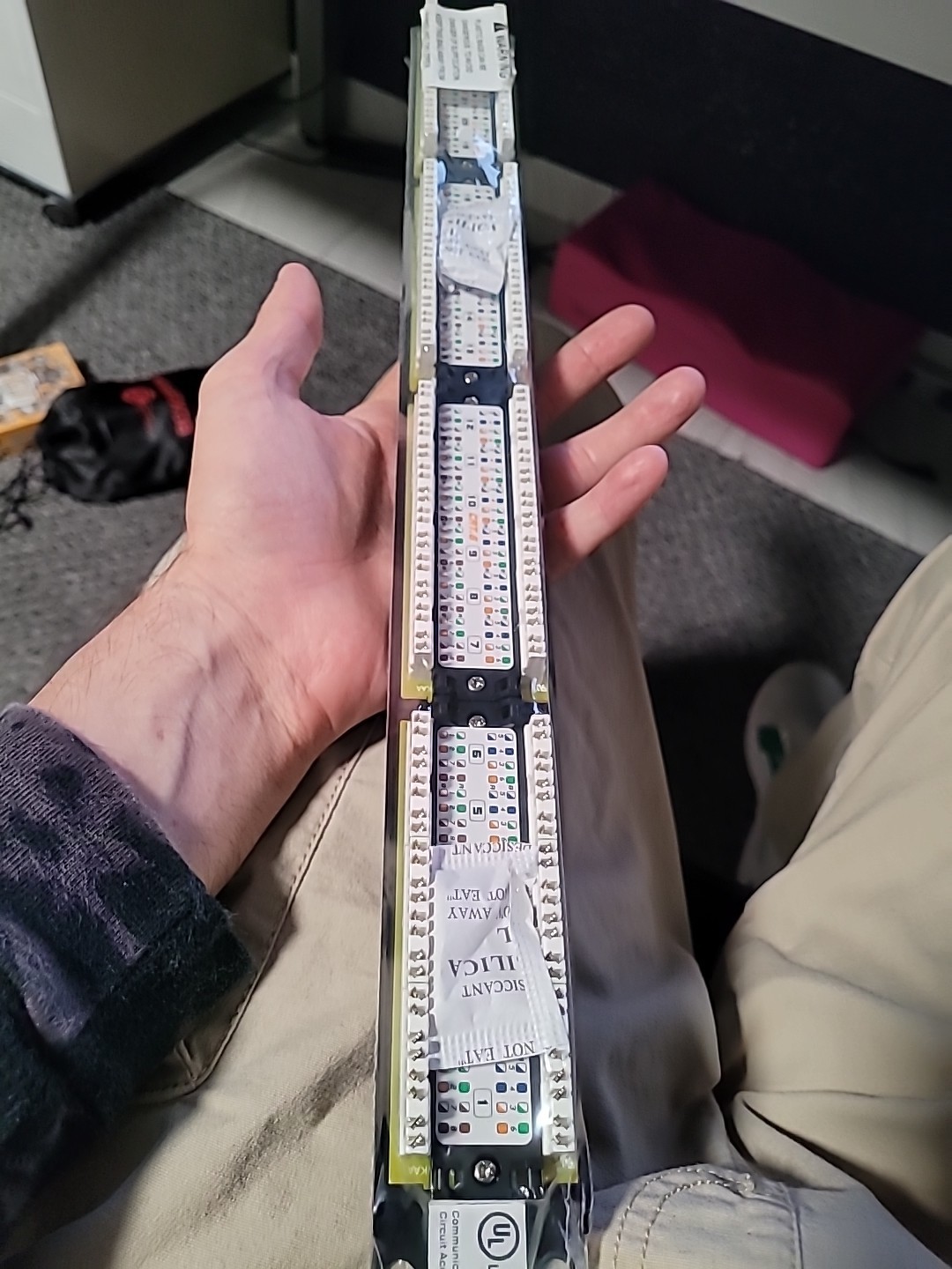 24 Port Cat6 Patch Panel UL Higher Gold Content Faster Ethernet Speed