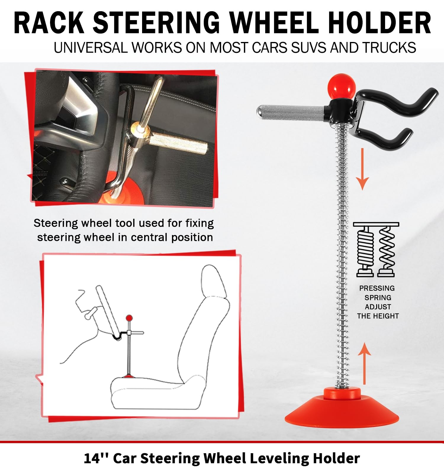 Car Steering Wheel Holder Alignment Adjustable Tool Replace for Truck Buses Vans