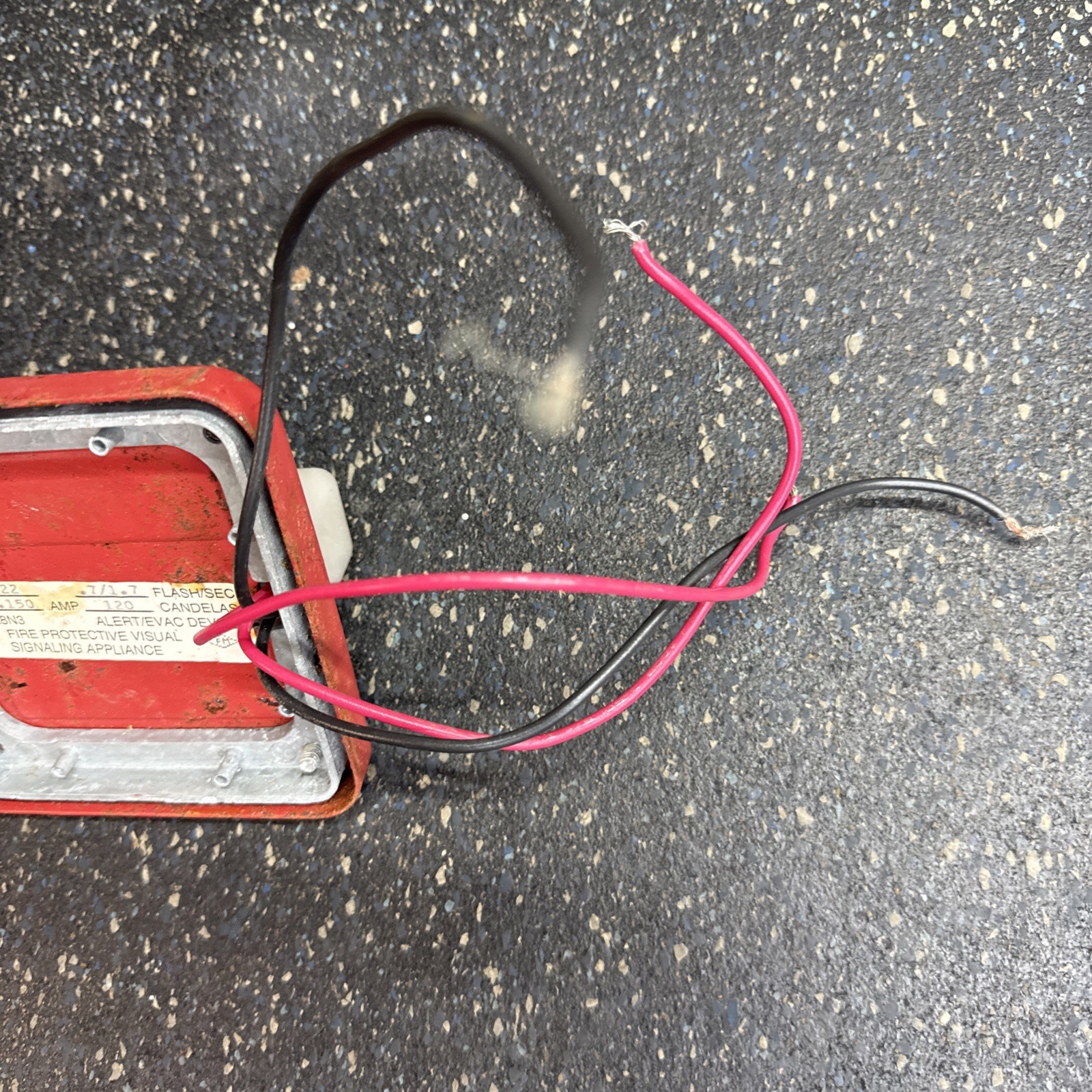 FOS FARADAY FIRE STROBE RED Vintage