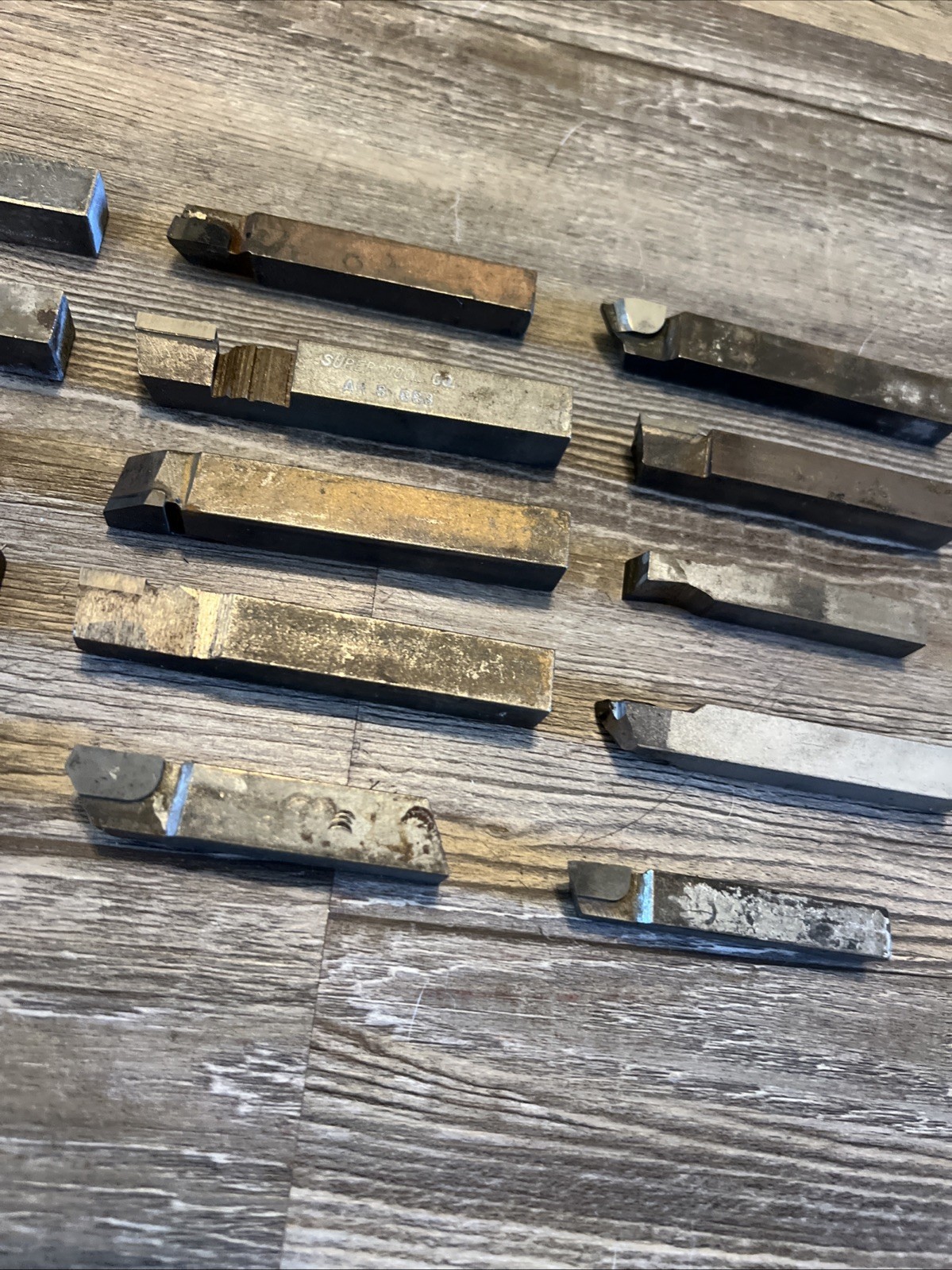 15pc Lathe Tool Bits Lot Carbide & Mixed Brands I USA