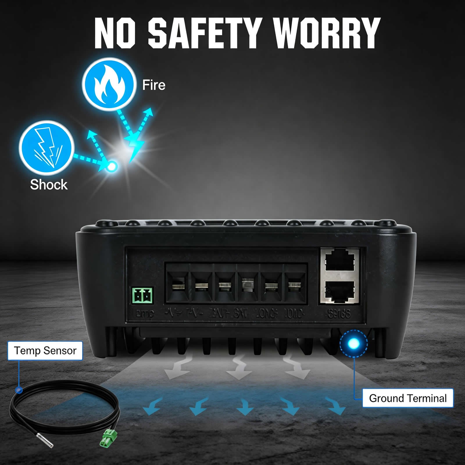 60A MPPT 12V/24V Auto Solar Charge Controller 200VDC Input Solar Panel Regulator