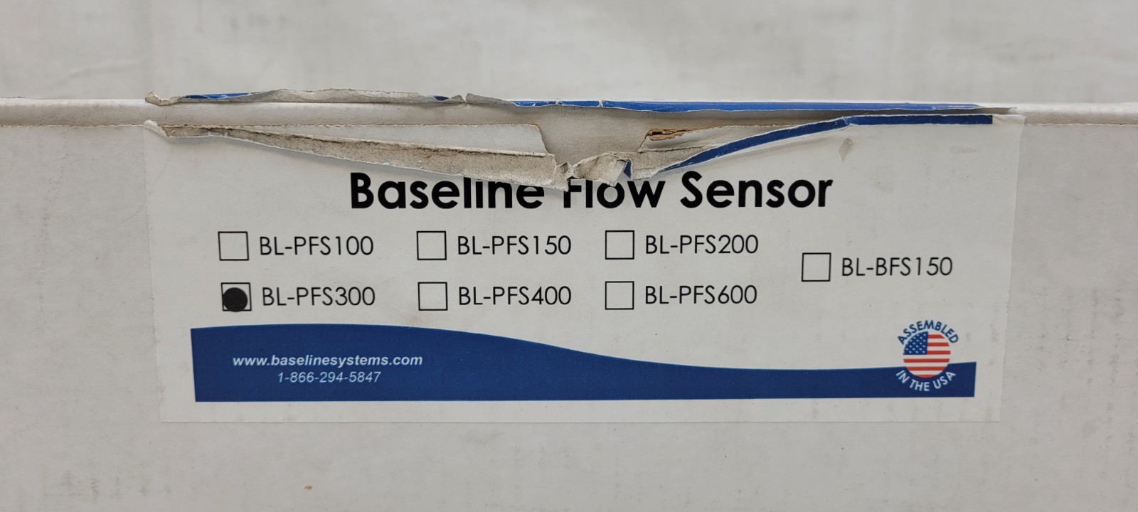 Baseline PFS Series Saddle Style Flow Sensor PVC w/ Decoder | BL-PFS300