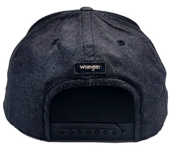 Wrangler New W Chambray Denim Gray Black Snapback Era Hat Cap