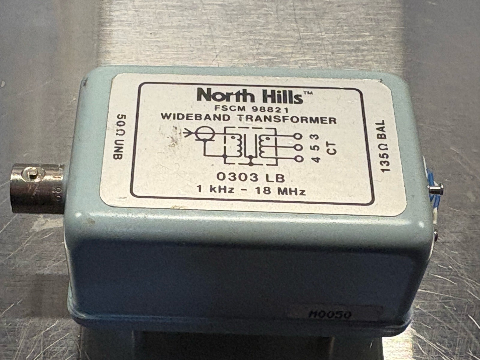 North Hills FSCM 98821 Wide Band Isolation Transformer 0303 LB (1kHz - 18MHz)