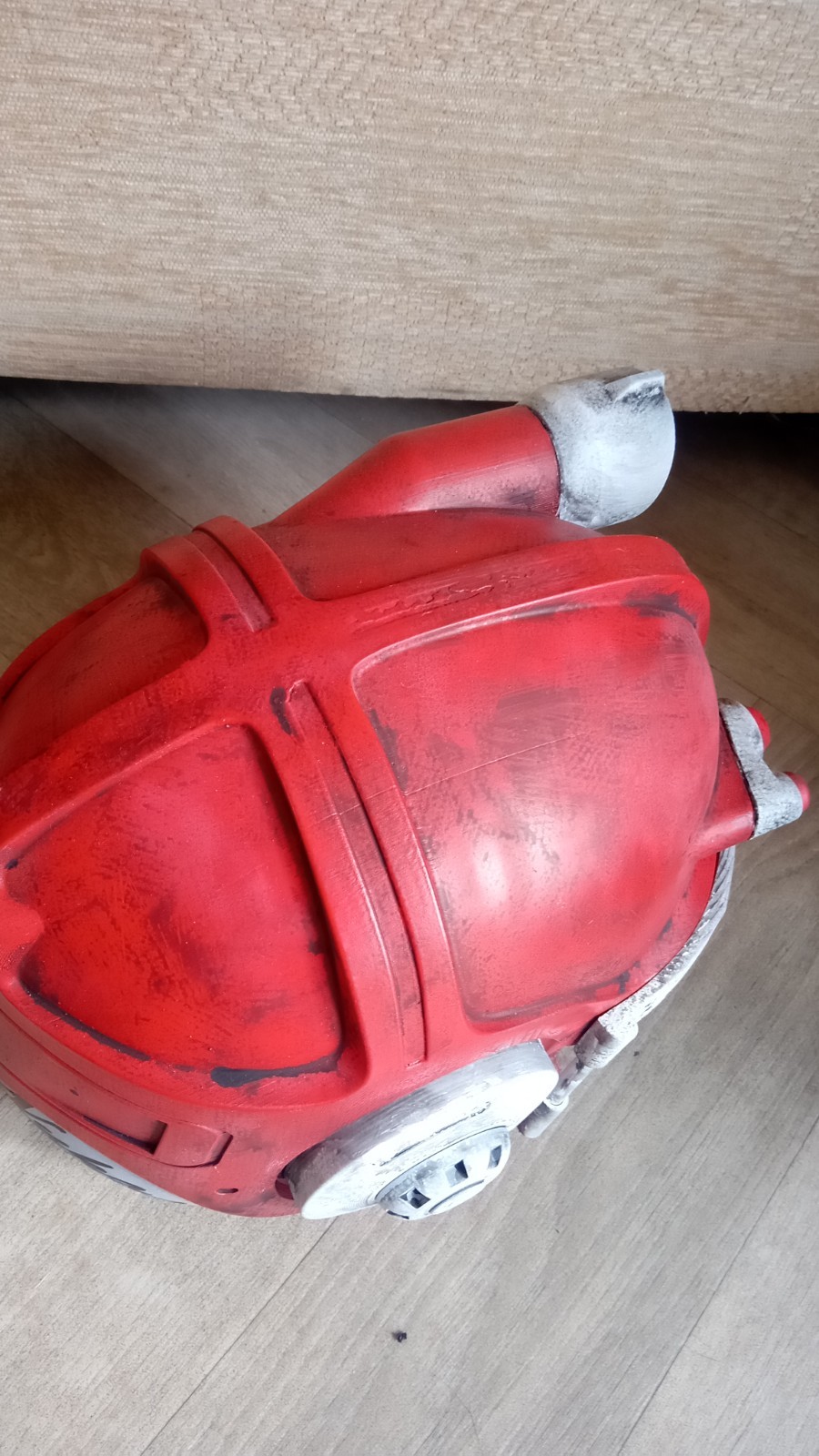 Fallout Combat Armor Helmet 3d printed Prop Nuka Cola Edition