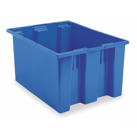 Akro-Mils 35230Blue Stack & Nest Storage Container, 19.4 Gal, 23-1/2 In L X