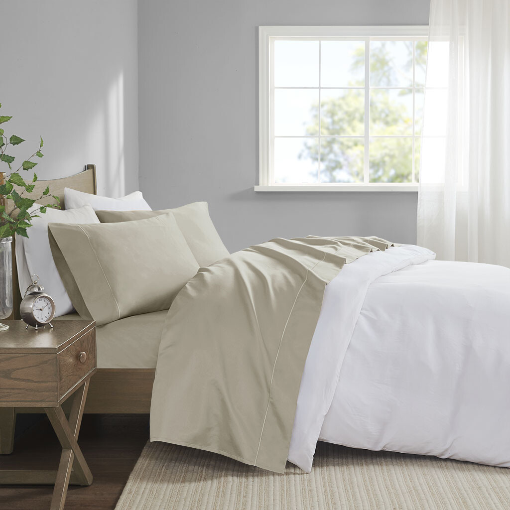Madison Park 600 Thread Count Pima Cotton Deep Pocket Sheet Set