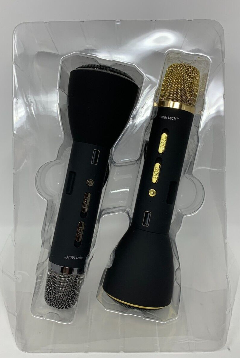 Smartech Wireless 2-Pack Karaoke Mic Set ( 1 Gold and 1 Pewter)