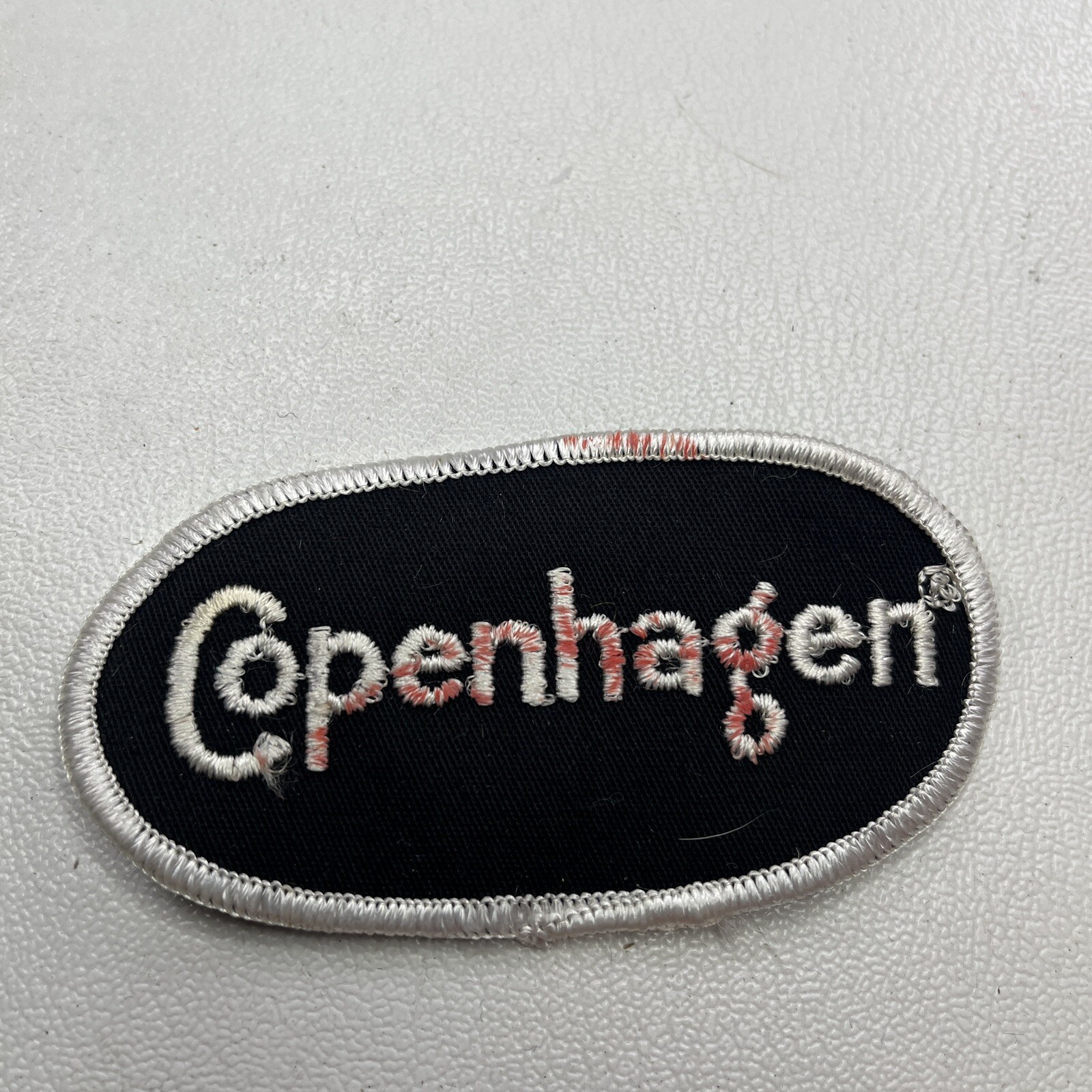 Vintage As-Is-Red-Stain COPENHAGEN CHEW CHEWING TOBACCO Patch M015