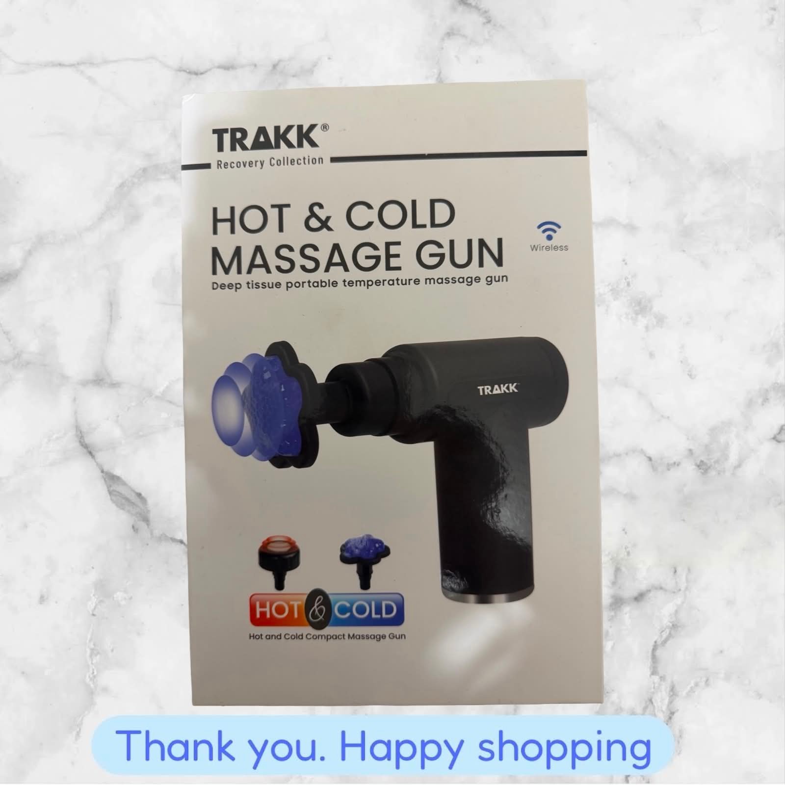 Trakk Compact Muscle Massage Gun Hot Cold Deep Tissue Portable Wireless NEW SHIP