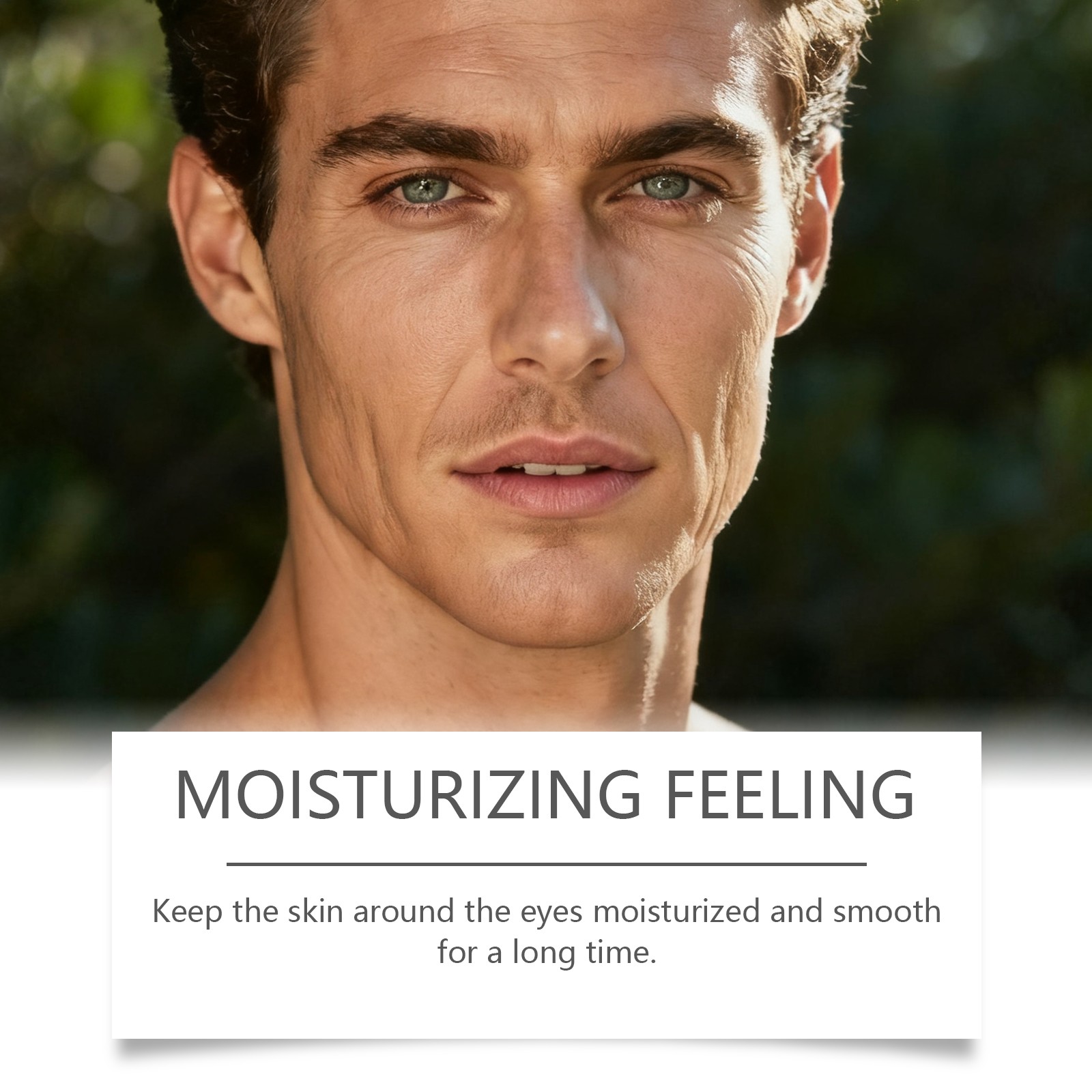 Men's Eye Serum with Roller, De-puffing & Brightening Non-greasy