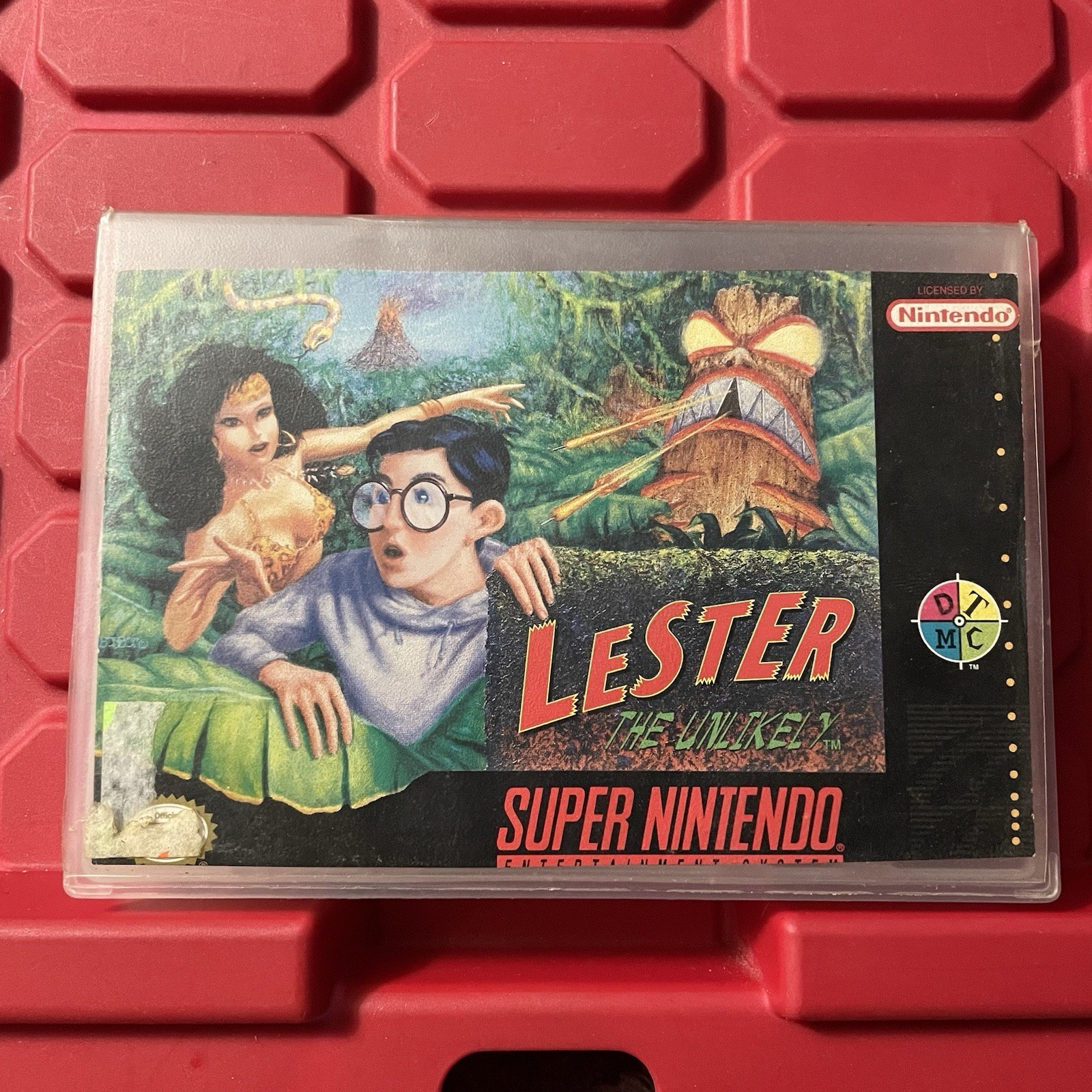 Lester The Unlikely SNES Super Nintendo EMPTY Plastic Rental Case Vintage 1994