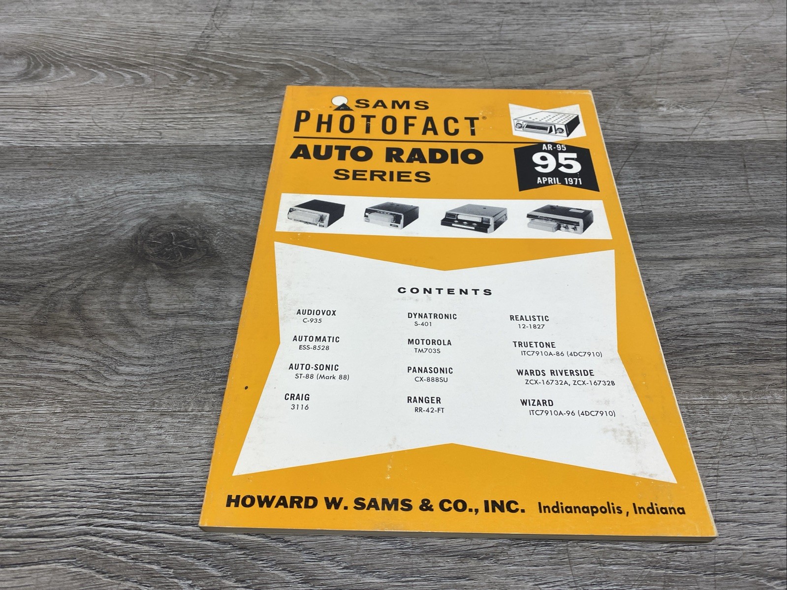 Sams Photofact Auto Radio Service Data Series Repair Magazine # AR-95