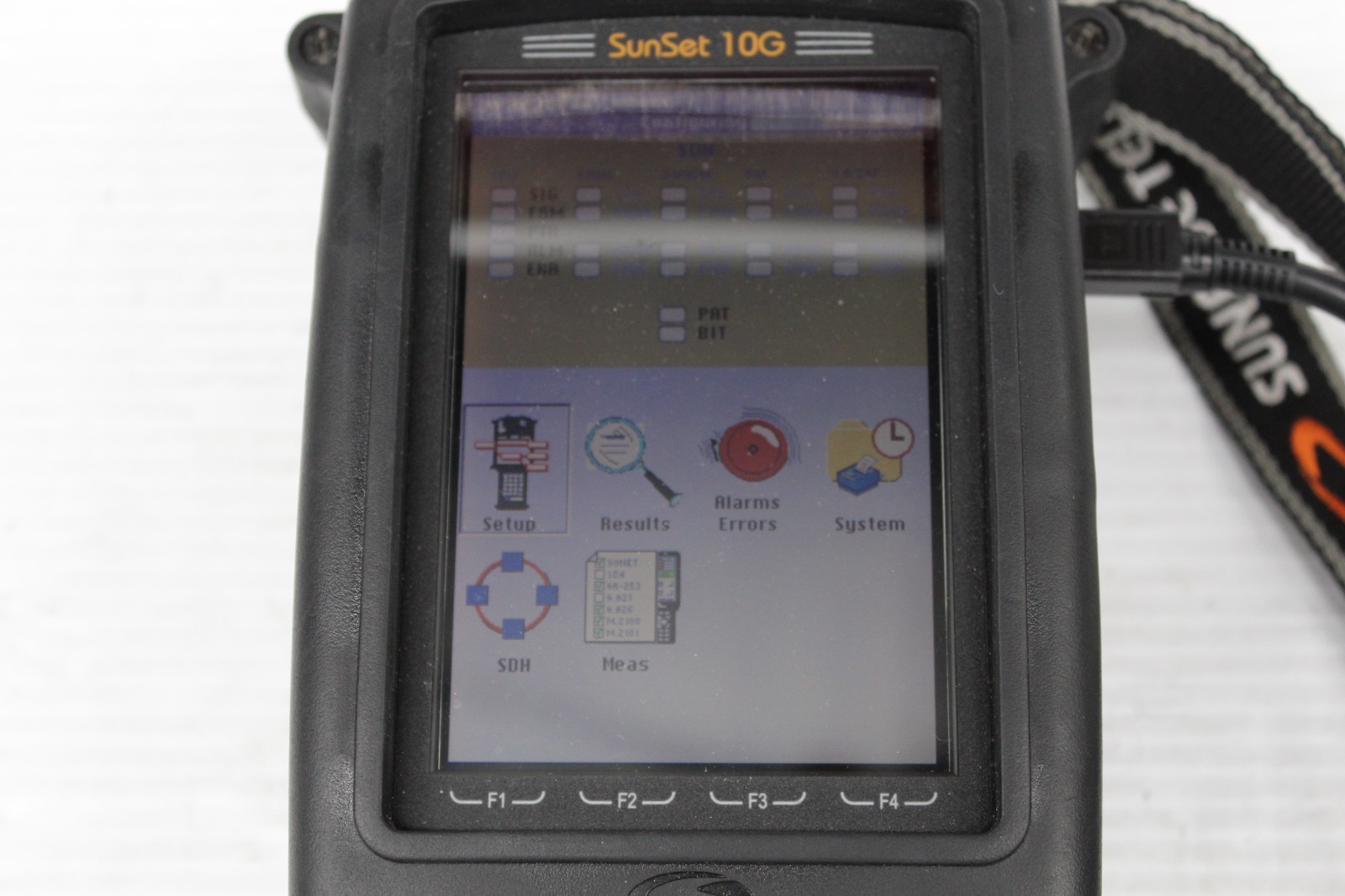 Sunrise Telecom SunSet 10G Handheld Network Tester Kit w/ Case Manual Cables Ada