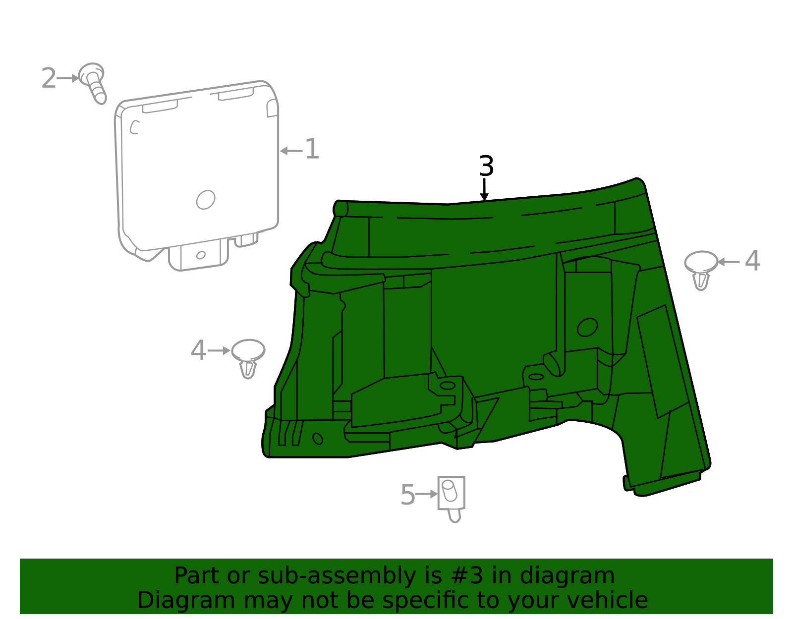 Genuine Ford Blind Spot Detection System Warning Sensor Bracket F1FZ-14D189-A