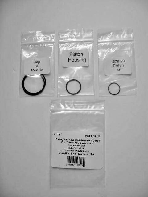 AAC Ti-Rant 45-M Pistol O-Ring Kit / R&S 1-31TR / Viton Mat